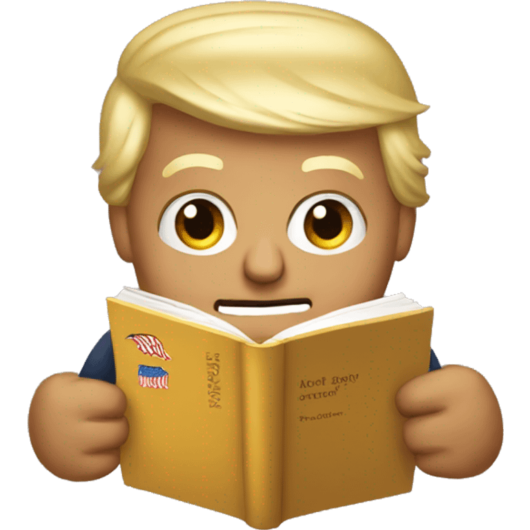 Donald trump read book emoji