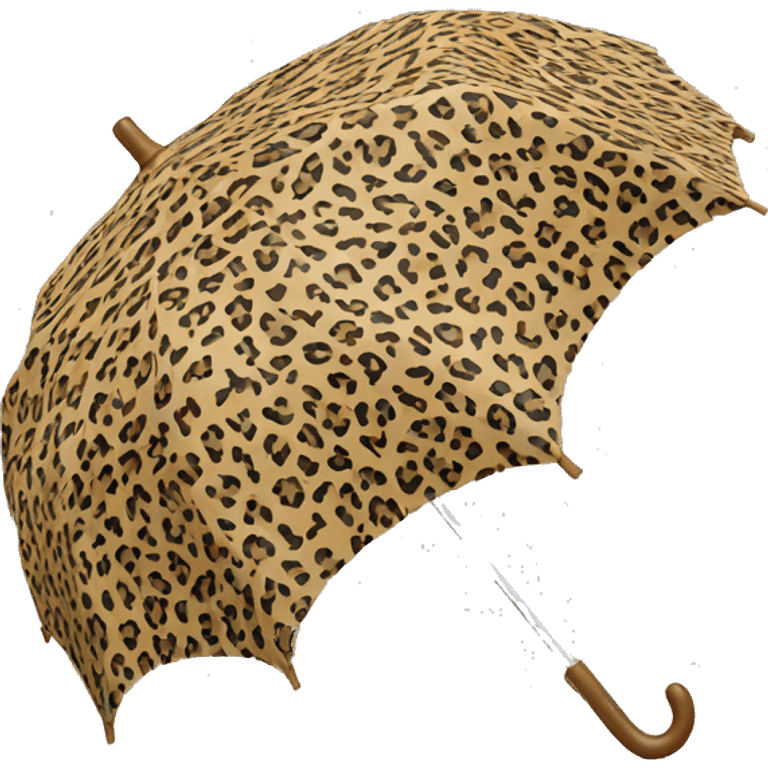 Umbrella in animalprint emoji