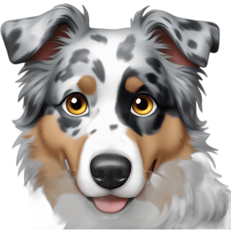 blue merle australian-shepherd emoji