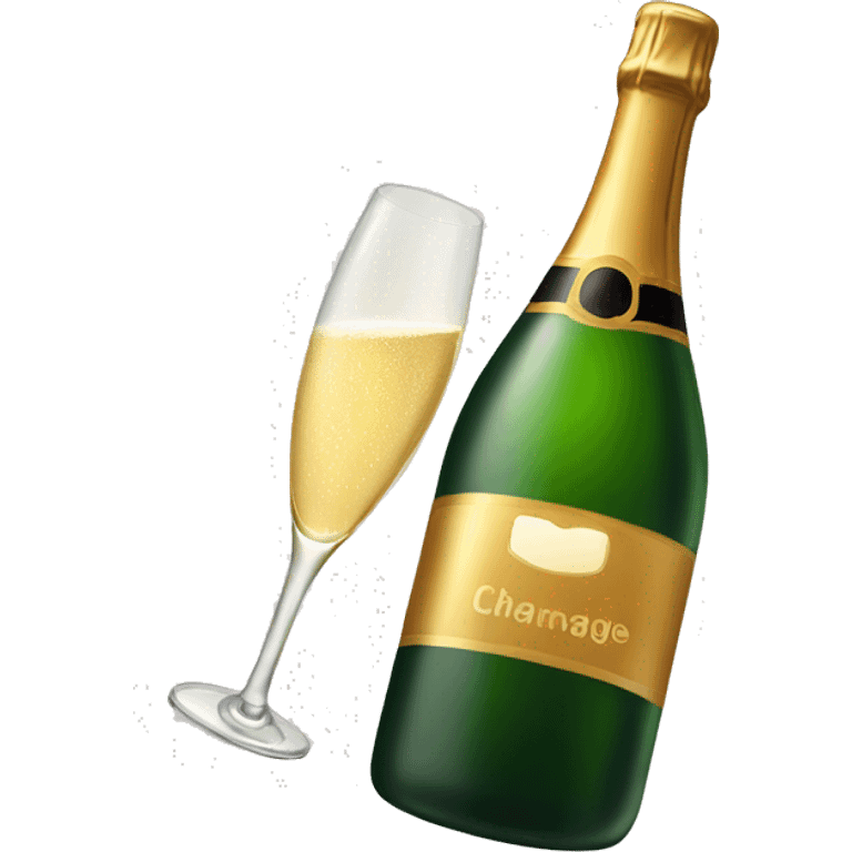 Bottle of champagne  emoji