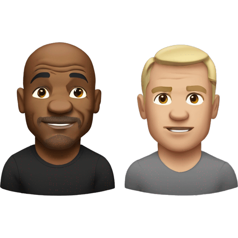 Mike tyson with jack paul emoji