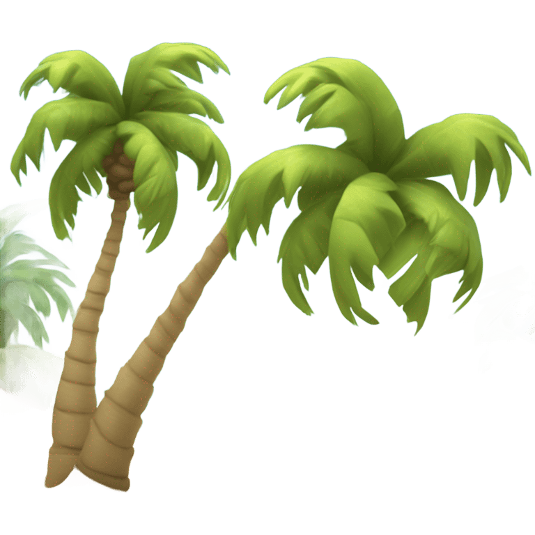 Beach with palm trees emoji