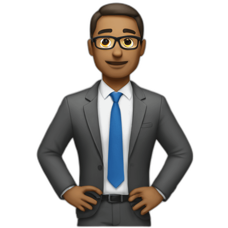 A male football director wearing esmoquin  emoji