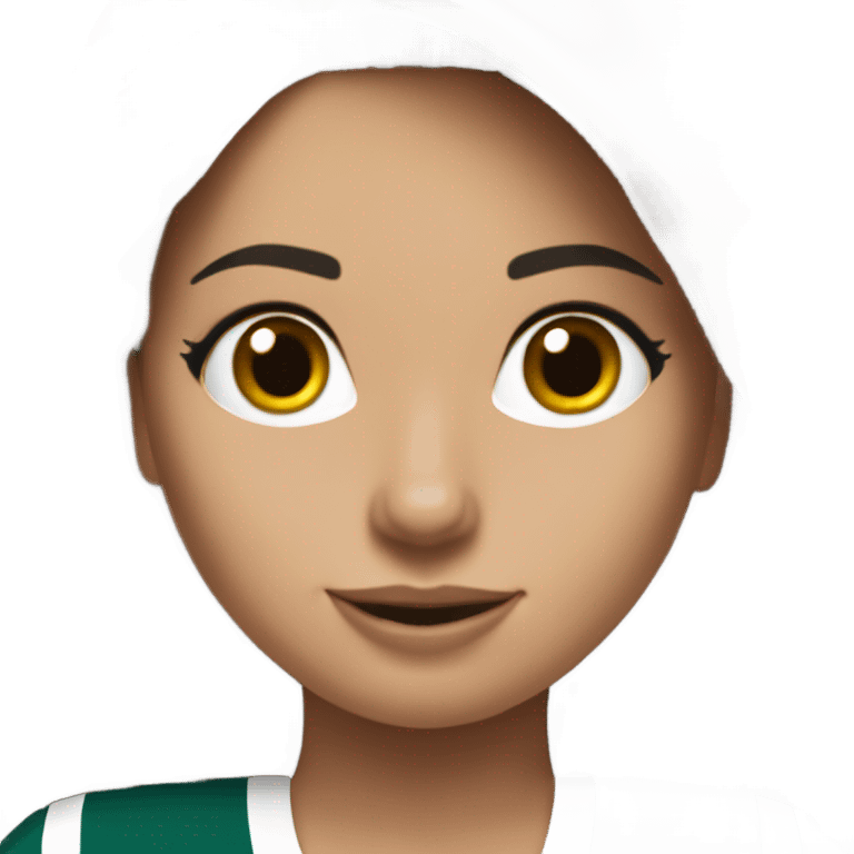 Philadelphia Eagles cheerleader brunette cheer emoji