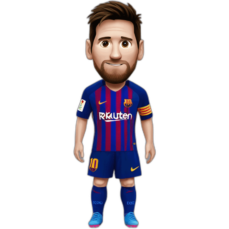 Messi at barcelona emoji