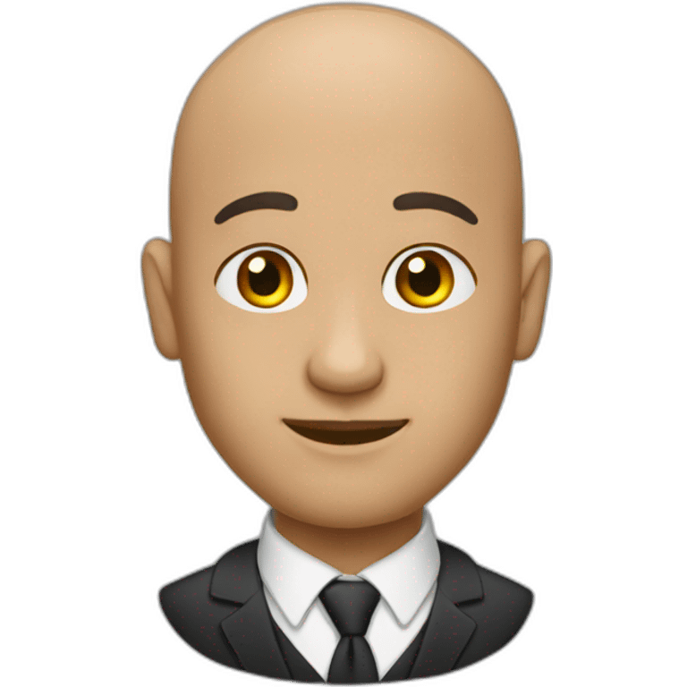 bald notary emoji