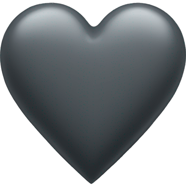 Dark grey heart emoji