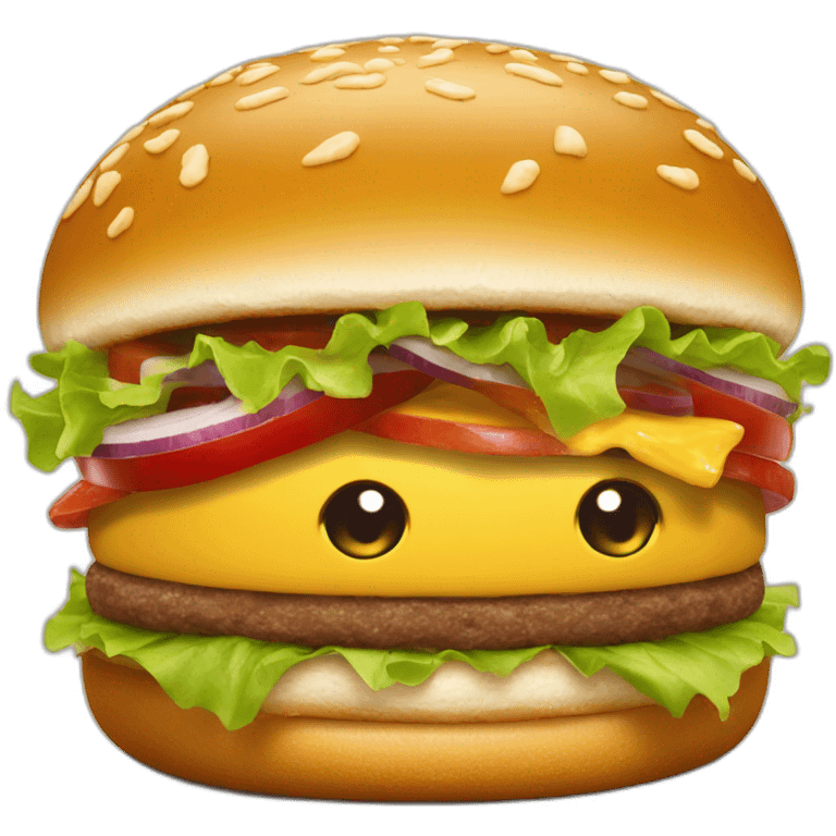 Chat qui mange Burger King  emoji