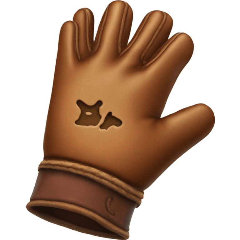 leatherd glove for role player gamer  emoji