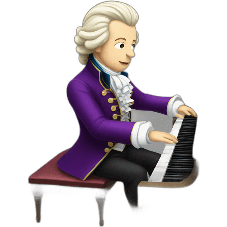 mozart playing piano emoji