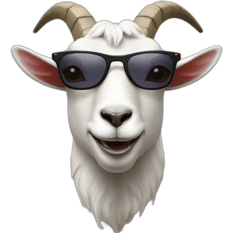 goat with sunglasses emoji