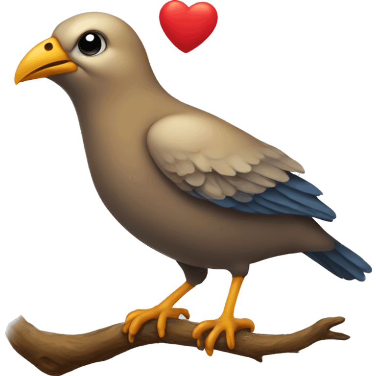 bird with heart emoji