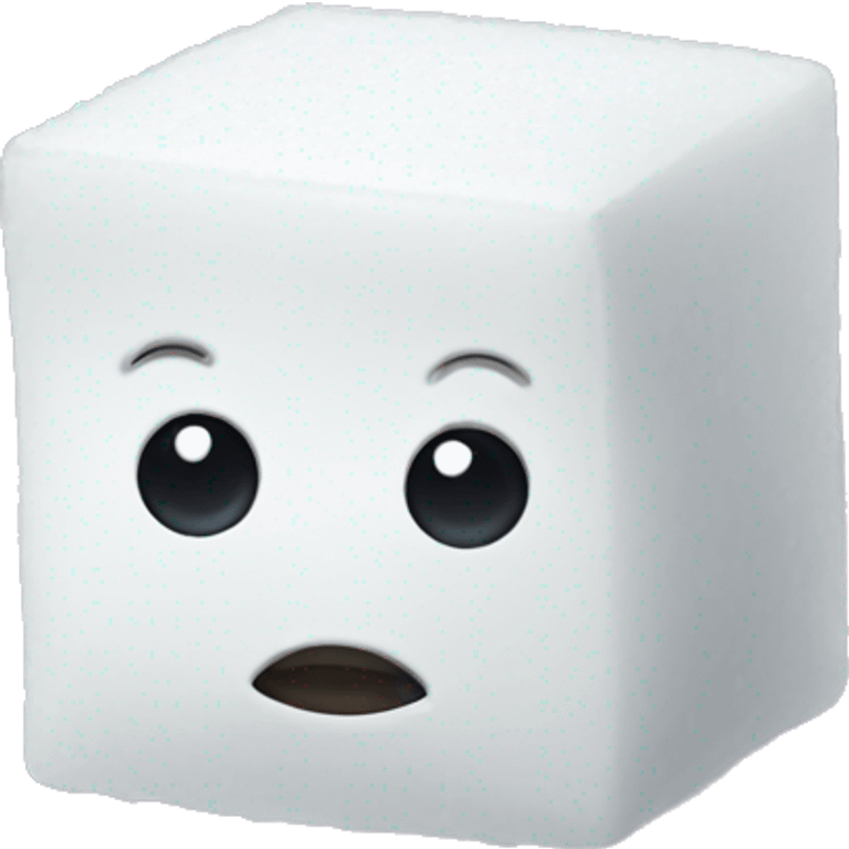 sugar cubes without a face emoji