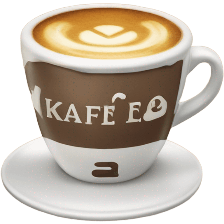 sign that says kafefo kafe emoji