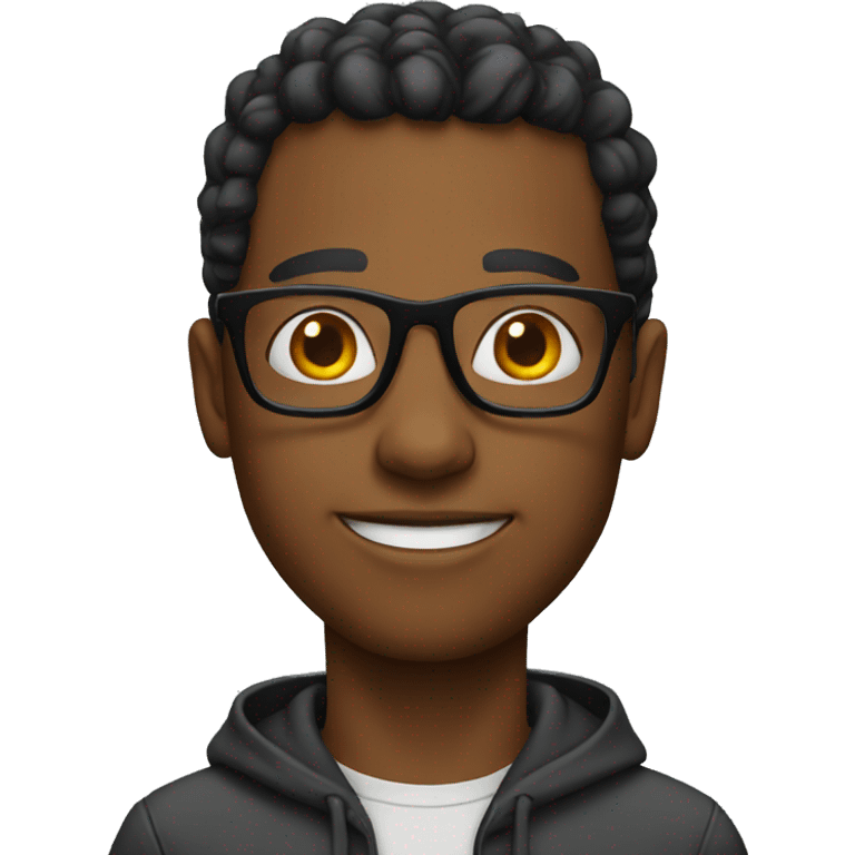 black nerd emoji