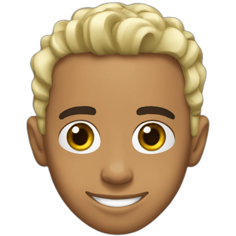 Lewis Hamilton with locks emoji