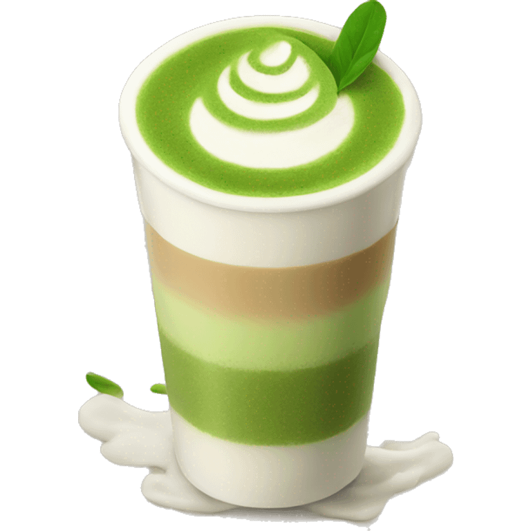 Matcha tea latte emoji