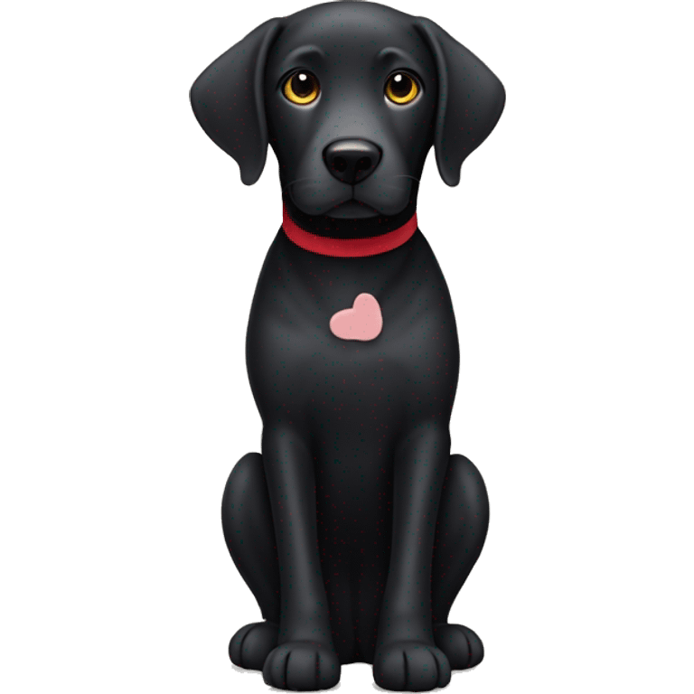 Black Lab wearing socks emoji