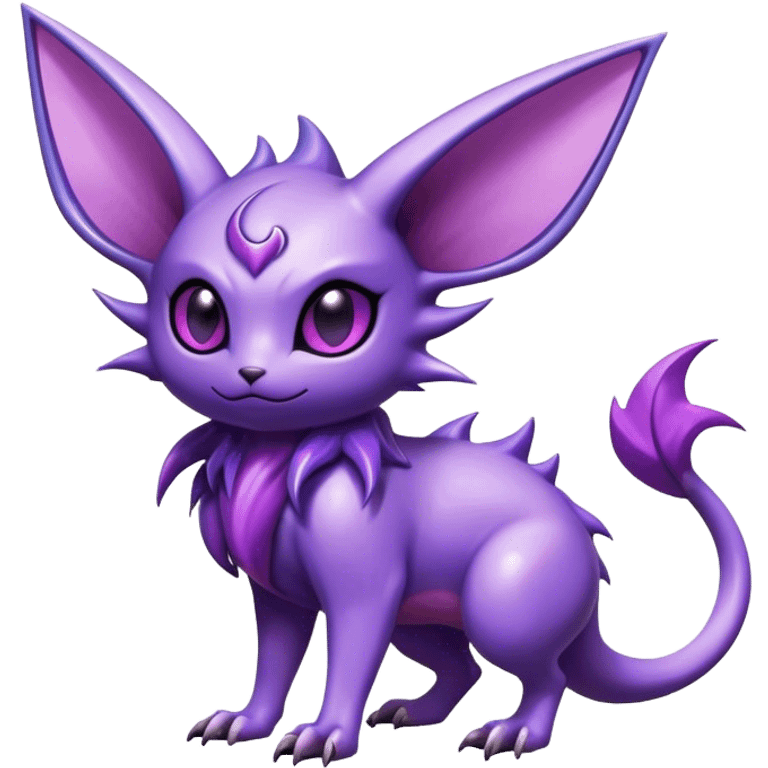 Cool Edgy Shiny Noibat-Espeon-Nidorino-hybrid  full body emoji