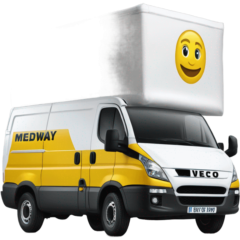 White iveco van with medway insulations written on it emoji