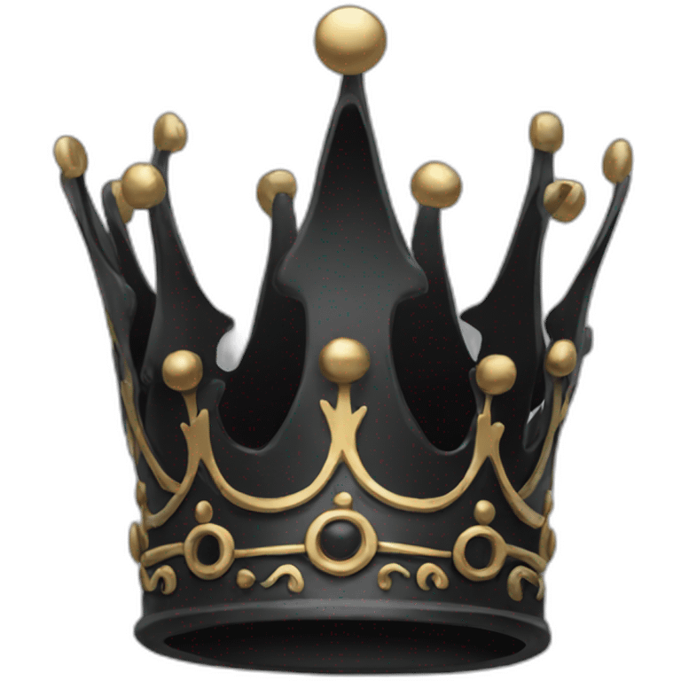 Black crown  emoji