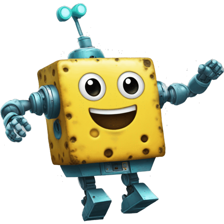 bob esponja robot bailando emoji