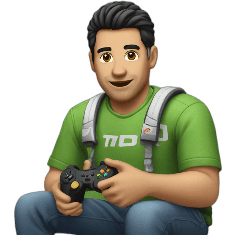 Chico gamer moreno  emoji