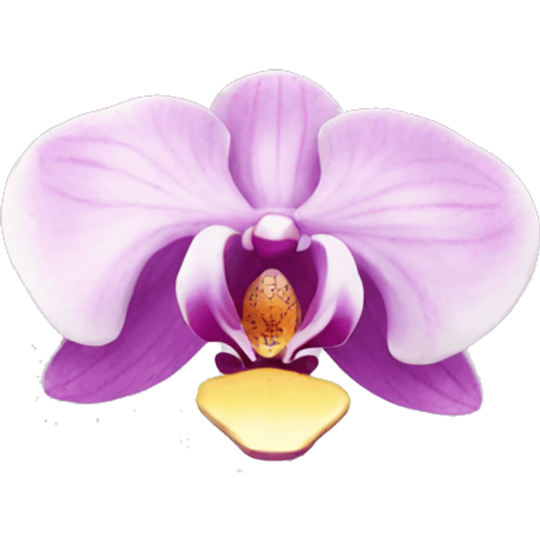 orchid flower emoji