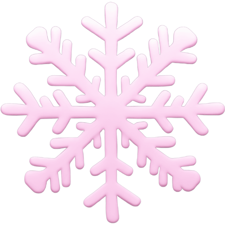 pastel pink snowflake  emoji