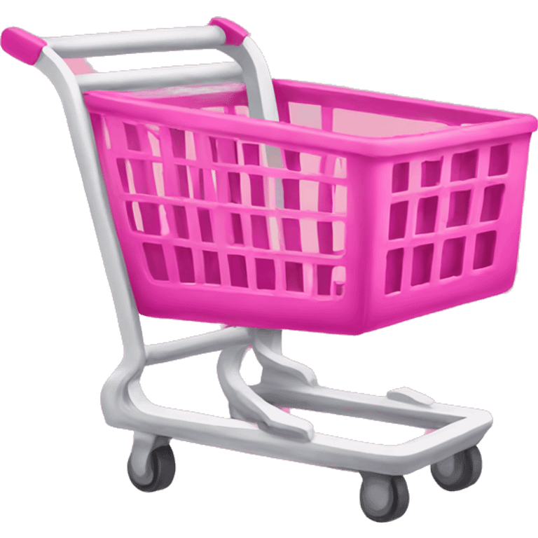 pink shopping cart emoji