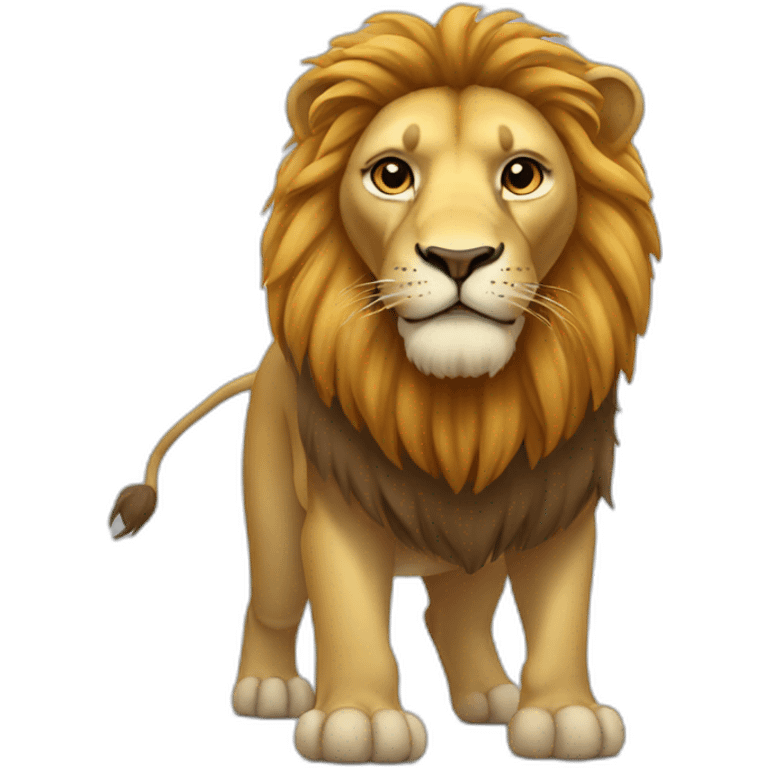 lion with elephant legs emoji