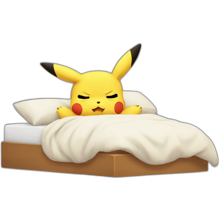 Pikachu sleeping emoji