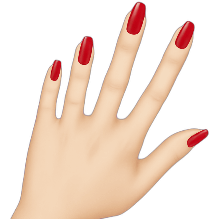 Red nails emoji