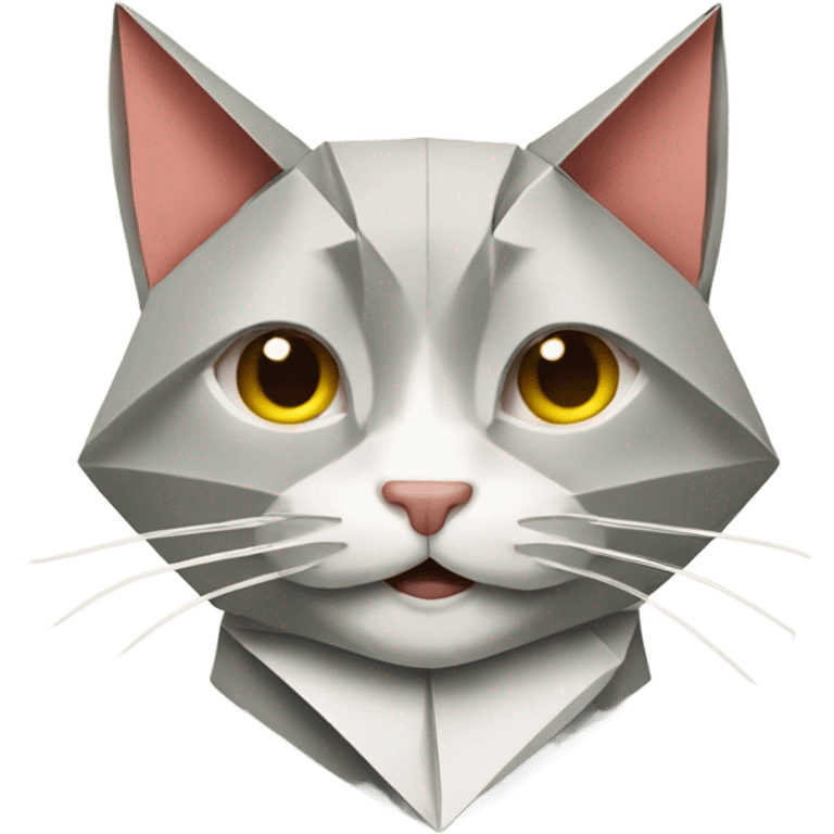 cat smiling origami saumon emoji