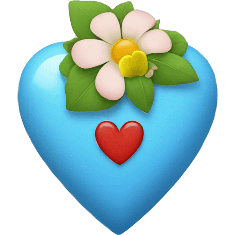 Heart with a small flower emoji