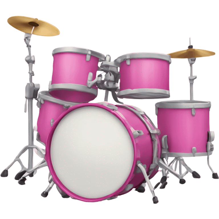 pink drum set  emoji