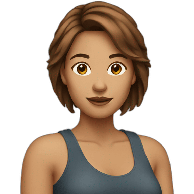 woman Brown hair emoji