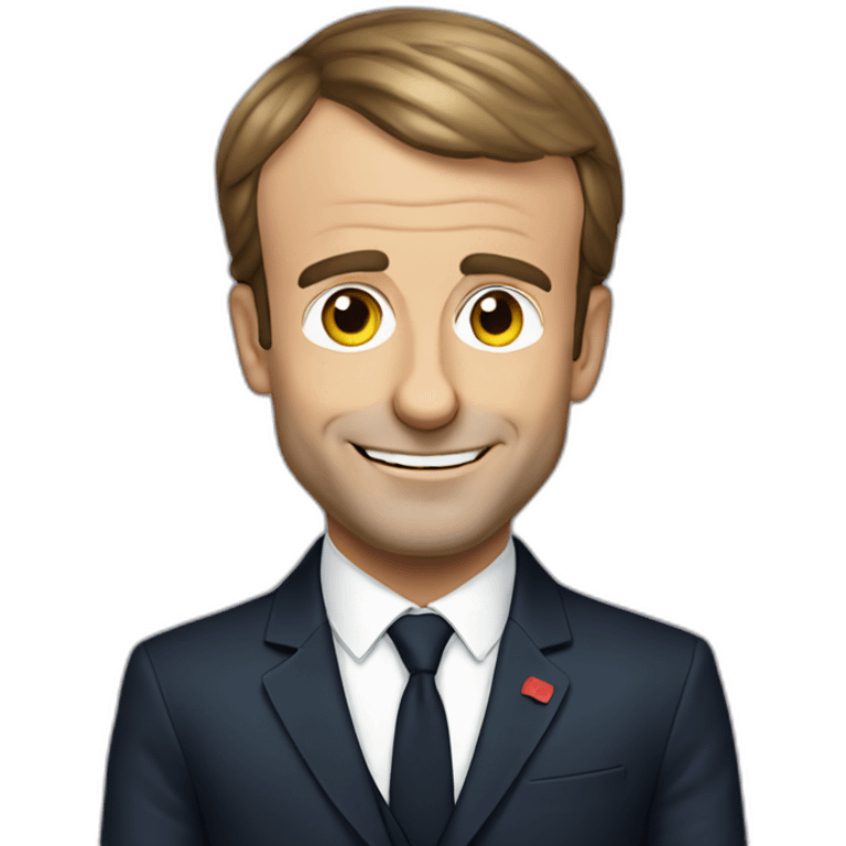 Emmanuel Macron Who makes a vlog emoji