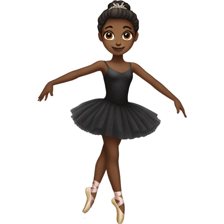 Black girl ballerina emoji