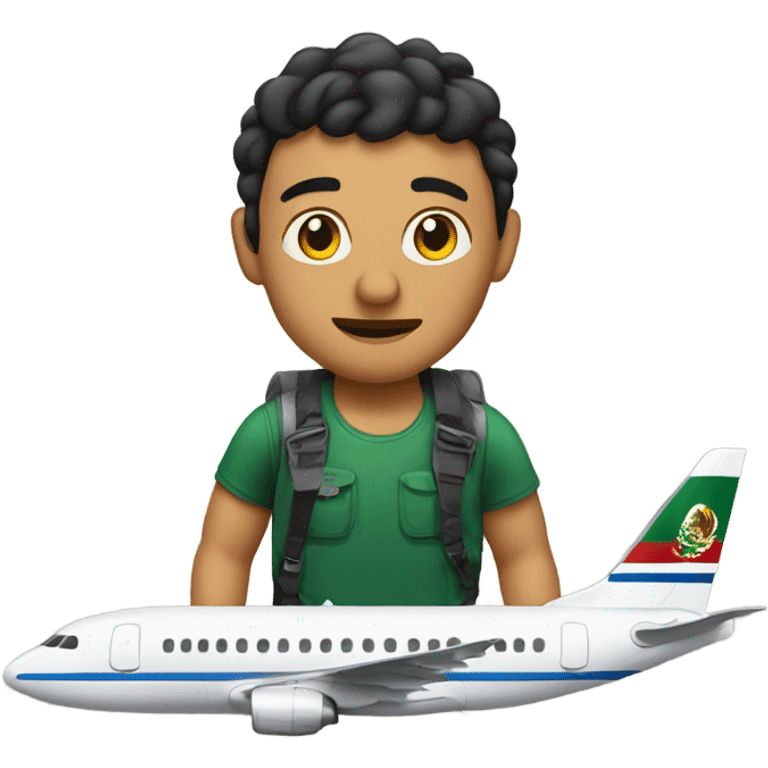 mexicans walking onto a plane  emoji