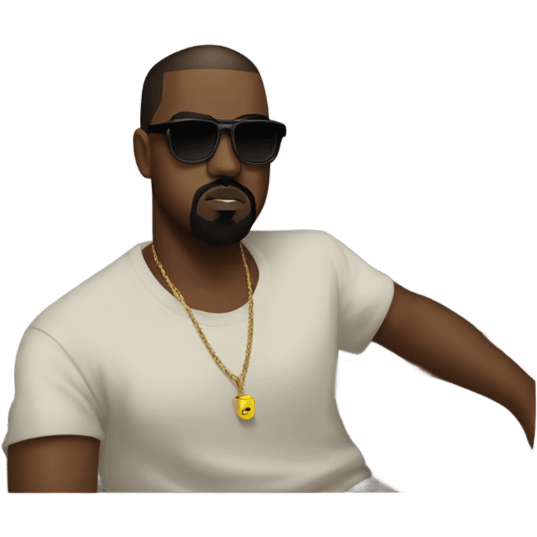 kanye west on a boat emoji