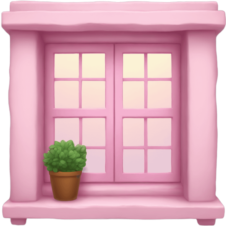 Cosy pink window emoji