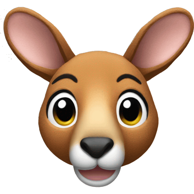 Kangaroo stuffed animal emoji