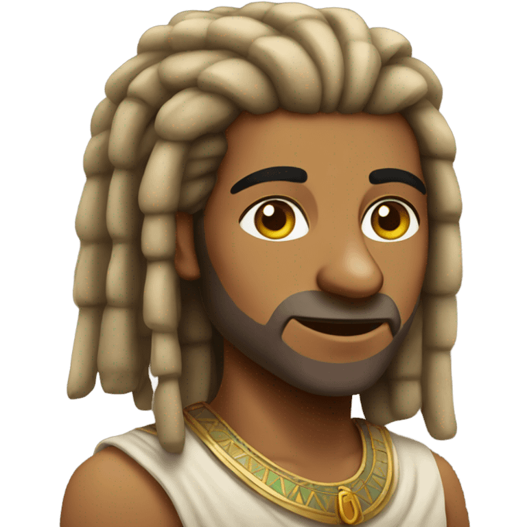 egyptian man with dreads emoji