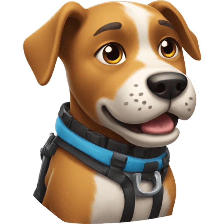 Dog playing Fortnite  emoji