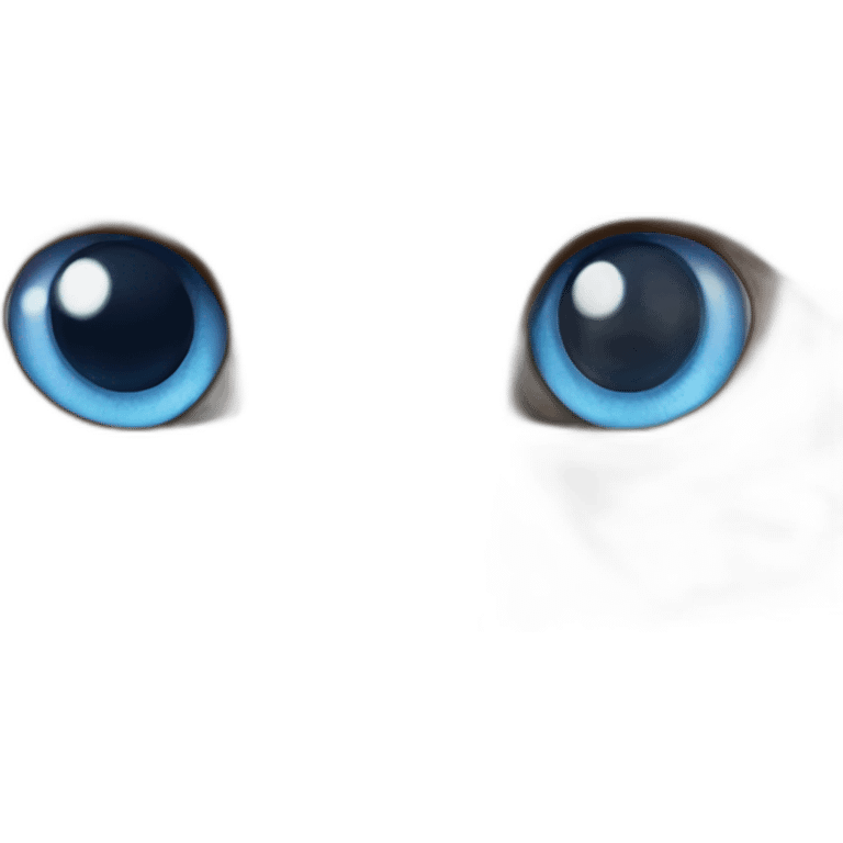 Cat with blue eyes emoji