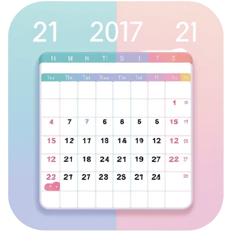 pastel calendar emoji