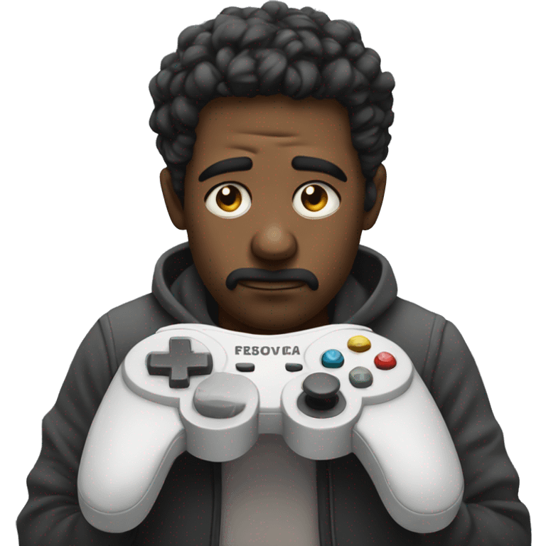 sad gamer with controller emoji