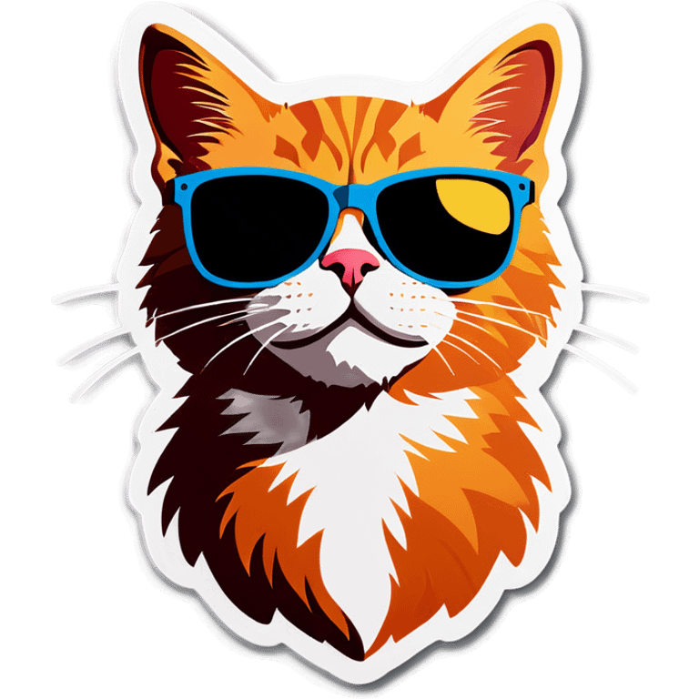 Cat with sunglasses emoji