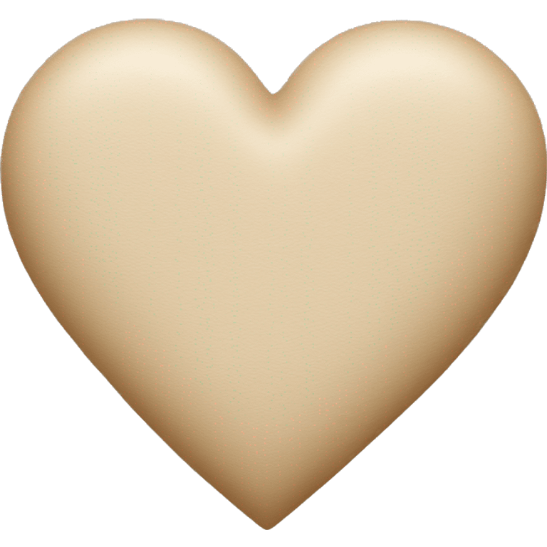 Beige heart emoji